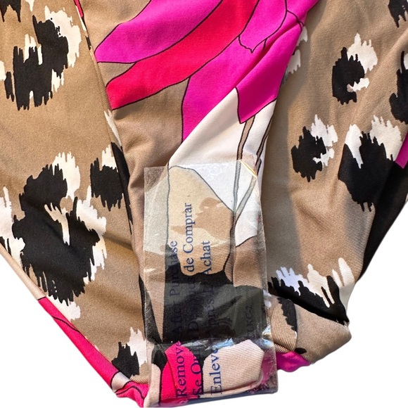 NWT Trina Turk Women's Standard Lynx Reversible Banded High Waist Bikini Bottom - Picture 6 of 9